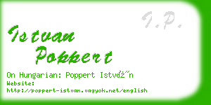 istvan poppert business card